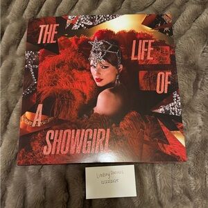 Taylor Swift The Life of a Showgirl Vinyl - Lipstick and Lace Variant